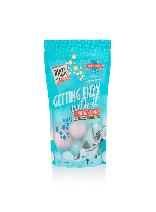 Dirty Works Getting Fizzy with It Mini Bath Bombs, 8 x 20g Vegan Bath Fizzers, 160g - Image 1