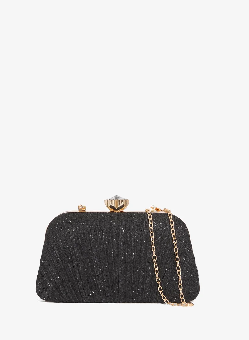 Ella Limited Edition Shimmery Diamonte Detailed Clutch