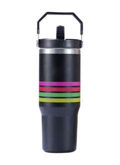 Stanley Quencher H2.0 30oz Insulated Travel Mug – Stainless Steel Large Capacity Tumbler with FlowState Spill-Proof Lid, Reusable Straw & Built-in Handle – Hot & Cold Beverage Thermos for Coffee, Tea, Iced Drinks, Water – Leak-Proof, Eco-Friendly Travel Cup for Office, Gym, Outdoors