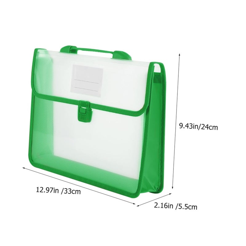 5pcs Large Capacity Vertical PP Document File Organizer Bags Multi Color For Office School Travel - Image 3