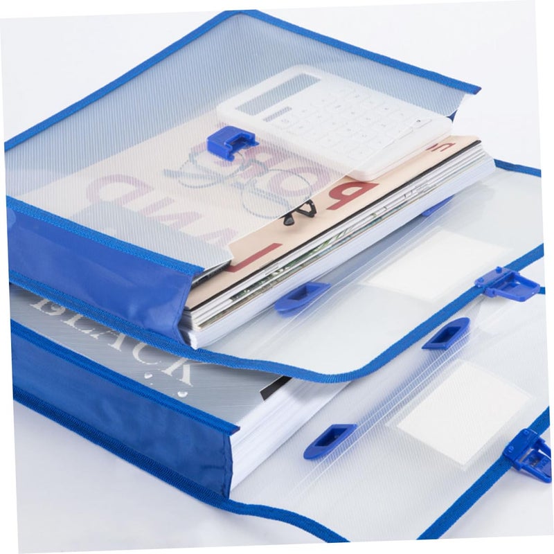 5pcs Large Capacity Vertical PP Document File Organizer Bags Multi Color For Office School Travel - Image 5