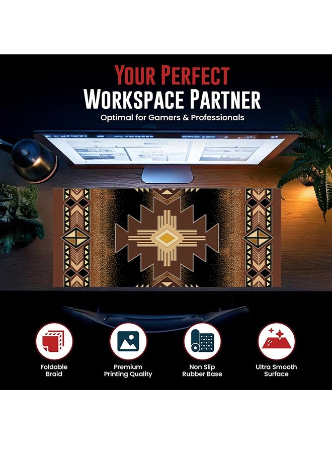 Gaming Mouse Pad, Waterproof Large Desk Mouse Pad, Keyboard Mousemat, Non-Slip Thick Rubber Desk Pad Mouse Pad, Desk Decoration Suitable for Gaming, Office, and Home Use 800 x 300 x 3mm  - Image 2