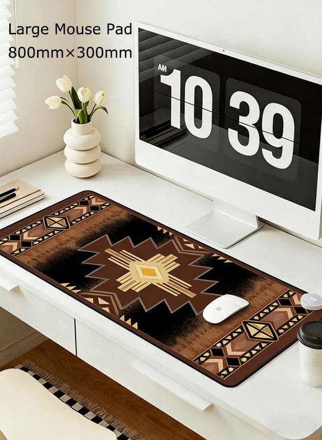 Gaming Laptop Mouse Pad Gaming Mouse Pad Big Desk Pads Pc Keyboard Non-slip Thicker Supper Rubber Table Mat Mouse Pads Edges Design for Mouse and Keyboard,Gaming Home and Working Office800 x 300 x 3mm - Image 3