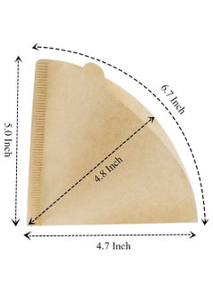 MIBRU Coffee Filter V60 Cone  2-4 Cups Size 02 Natural Unbleached Paper Pour Over Drippers 200pcs Set Of 2  - Image 4