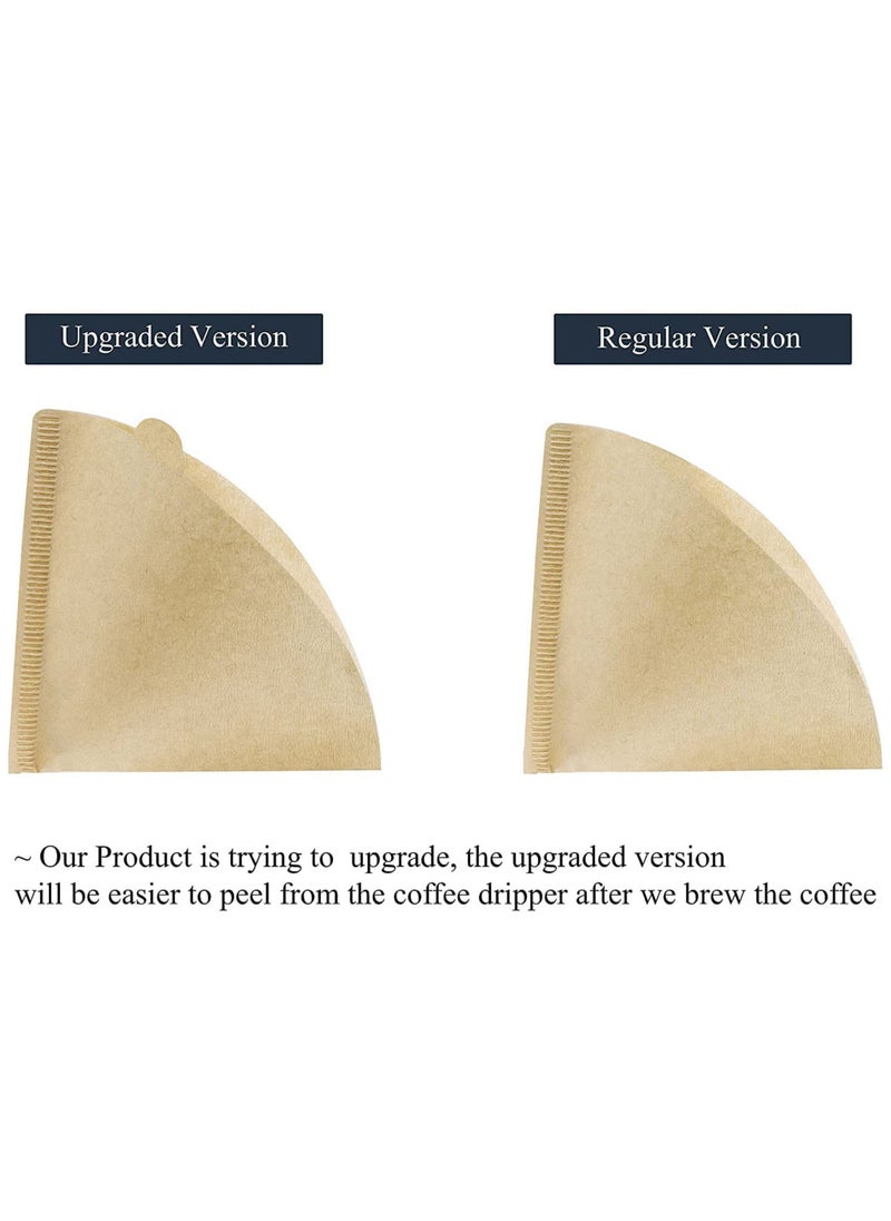 Coffee Filter V60 Cone  2-4 Cups Size 02 Natural Unbleached Paper Pour Over Drippers 200pcs Set Of 2