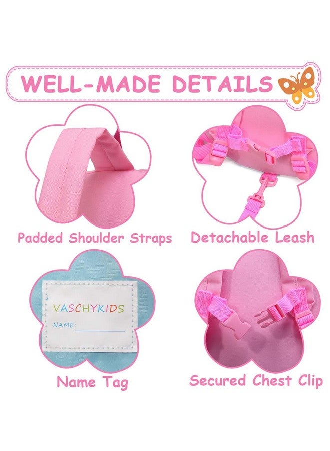 فاشي حقيبة ظهر للأطفال الصغار على شكل فراشة مع مقود خفيفة الوزن للغاية وصغيرة الحجم للعناية النهارية للفتيات باللون الوردي - Image 4