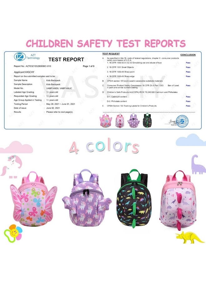 فاشي حقيبة ظهر للأطفال الصغار على شكل فراشة مع مقود خفيفة الوزن للغاية وصغيرة الحجم للعناية النهارية للفتيات باللون الوردي - Image 2