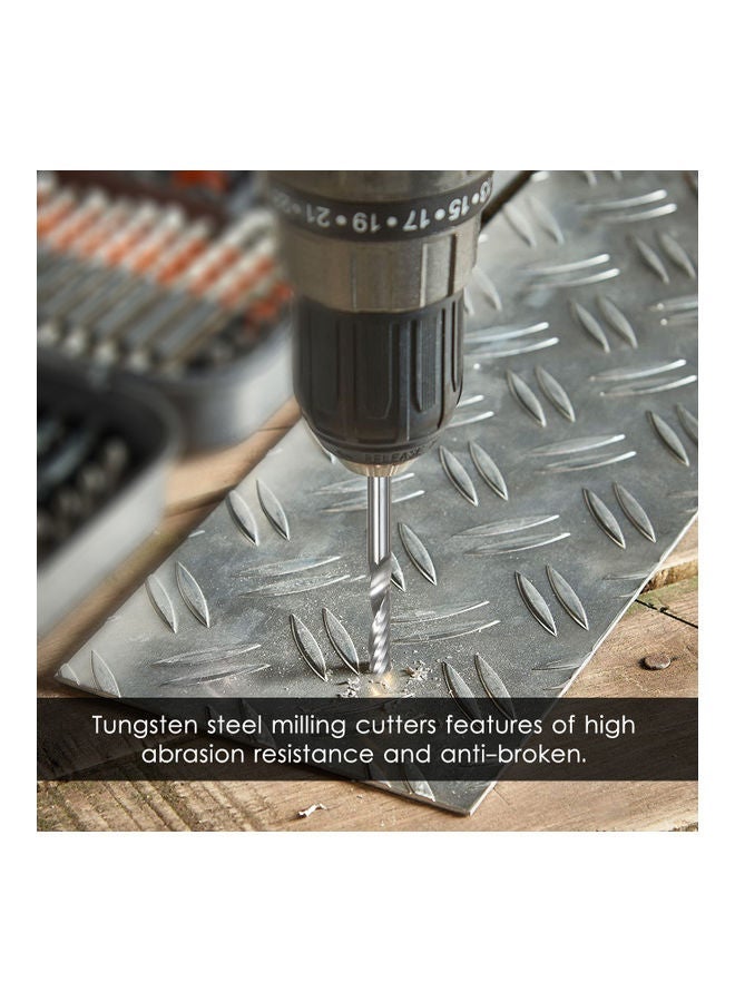 NIBEMINENT 10-Piece Drill Bit Tool Silver  - Image 4