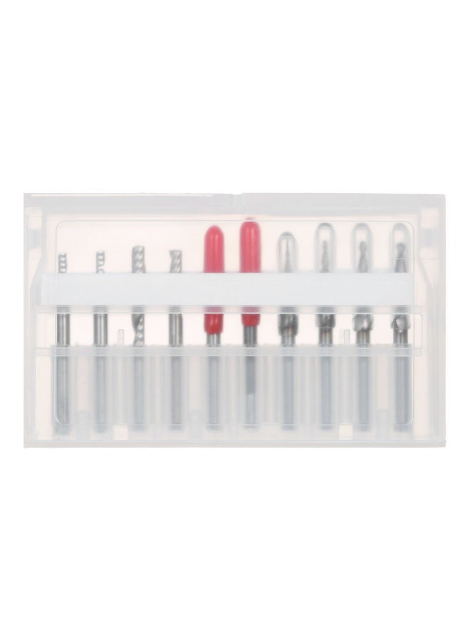 NIBEMINENT 10-Piece Drill Bit Tool Silver  - Image 3