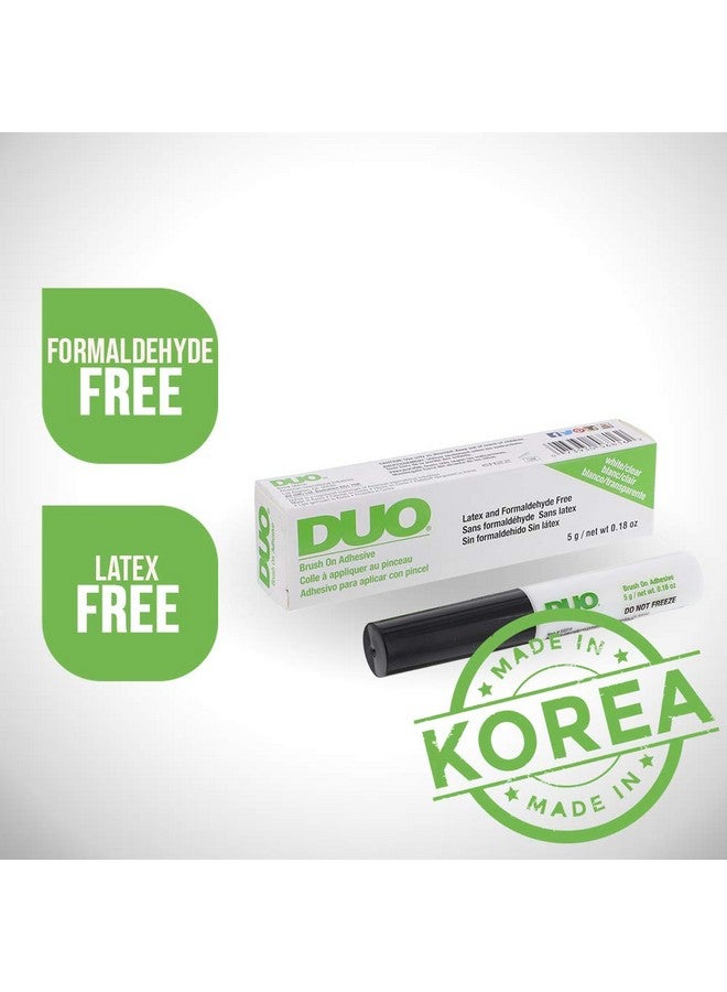 DUO Brush-On Strip Lash Adhesive - Clear, Latex-Free, Long-Lasting Lash Glue with Vitamins A, C & E for Strip & Individual Lashes, 0.18 oz, 1-Pack - Image 5