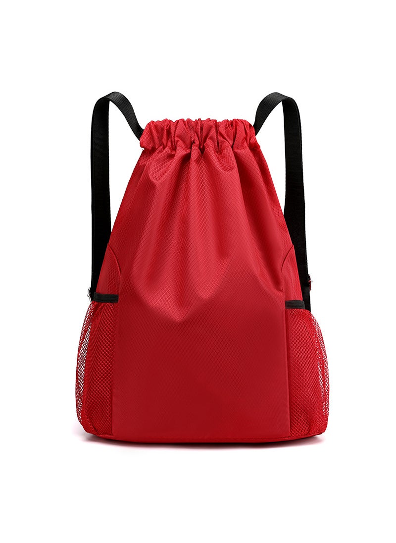 Generic Drawstring Pocket Backpack Men's and Women's 2023 New Style Simple Travel Backpack Large Capacity Drawstring Fitness Sports Basketball Bag  - Image 1