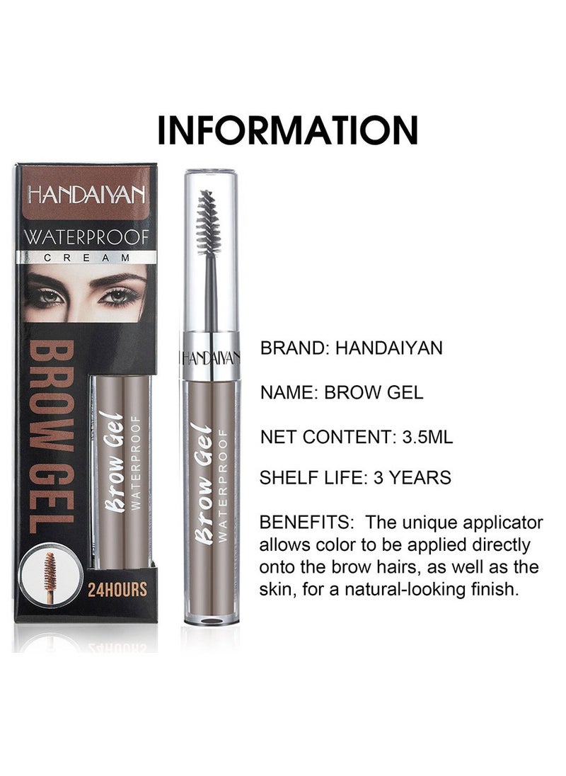 Handaiyan - Eyebrow Pomade Waterproof Long Lasting Gel Cream Brow Pomades Soap Brow Kit Wax Dipbrow Pomade Dip Brows Styling Wet,Soft Smooth Enhancers Highly Pigmented Eyebrow Color With Eyebrow Brush For Eyebrow - Image 1