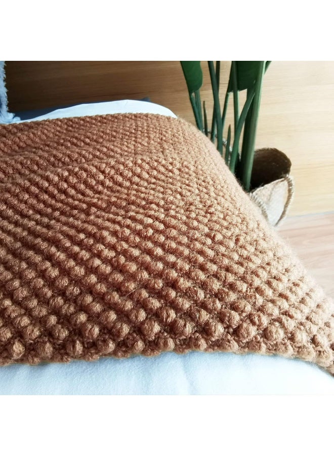 LOMAO LOMAO Knitted Throw Blanket with Tassels Bubble Textured Lightweight Throws for Couch Cover Home Decor  - Image 3