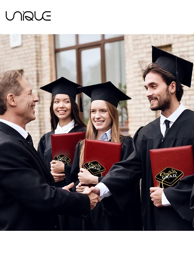 Unique 30PCS Graduation Advice Cards - Graduation Cap Card - Advice Cards for Graduates - Graduation Message Cards - Greeting Cards - Postcard-style Gold Foil Sparkling Graduation Card Set - Blank Cards for Congratulations, Invitations, Messages, Sturdy Design Suitable for Celebrations and Special Occasions - Image 4