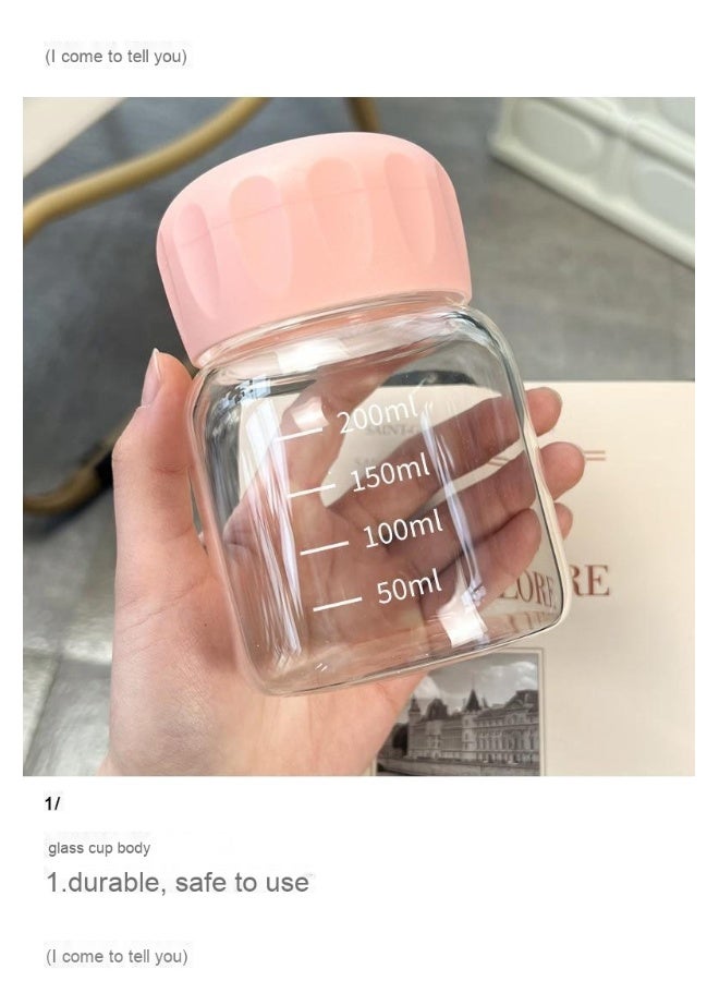 NIBEMINENT Mini Portable Milk Tea Measuring Cup High Borosilicate Glass Explosion-Proof High Temperature Resistance  - Image 4