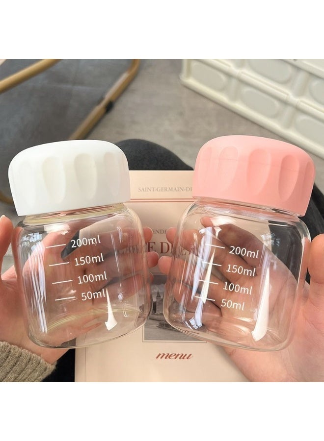 NIBEMINENT Mini Portable Milk Tea Measuring Cup High Borosilicate Glass Explosion-Proof High Temperature Resistance  - Image 2