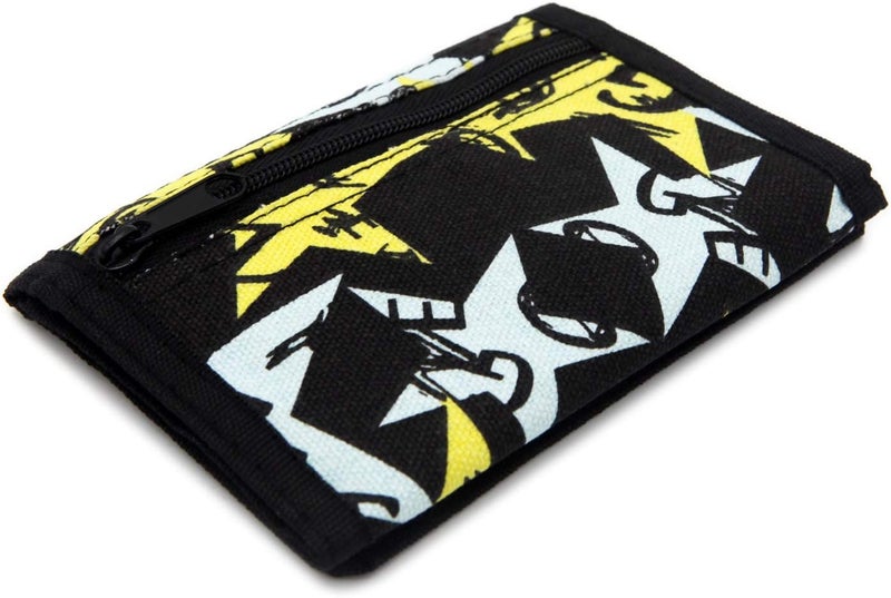 AI-DEE RFID Trifold Canvas Outdoor Sports Wallet for Kids - Front Pocket Wallet with Magic Sticker - Image 5