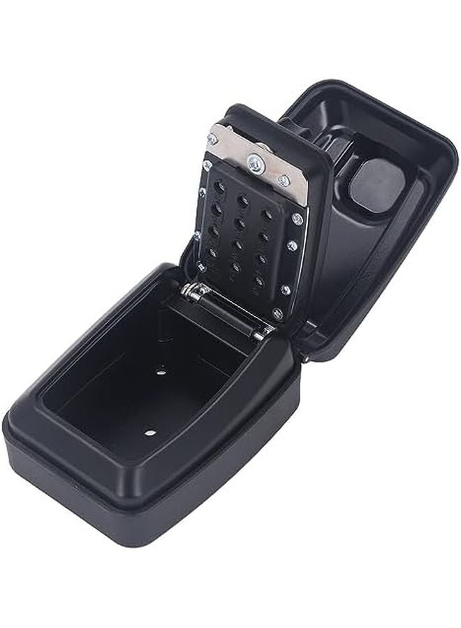 Wall Mounted Combination Key Lock Box Large Capacity Black 12 Digit Password Storage - Image 3