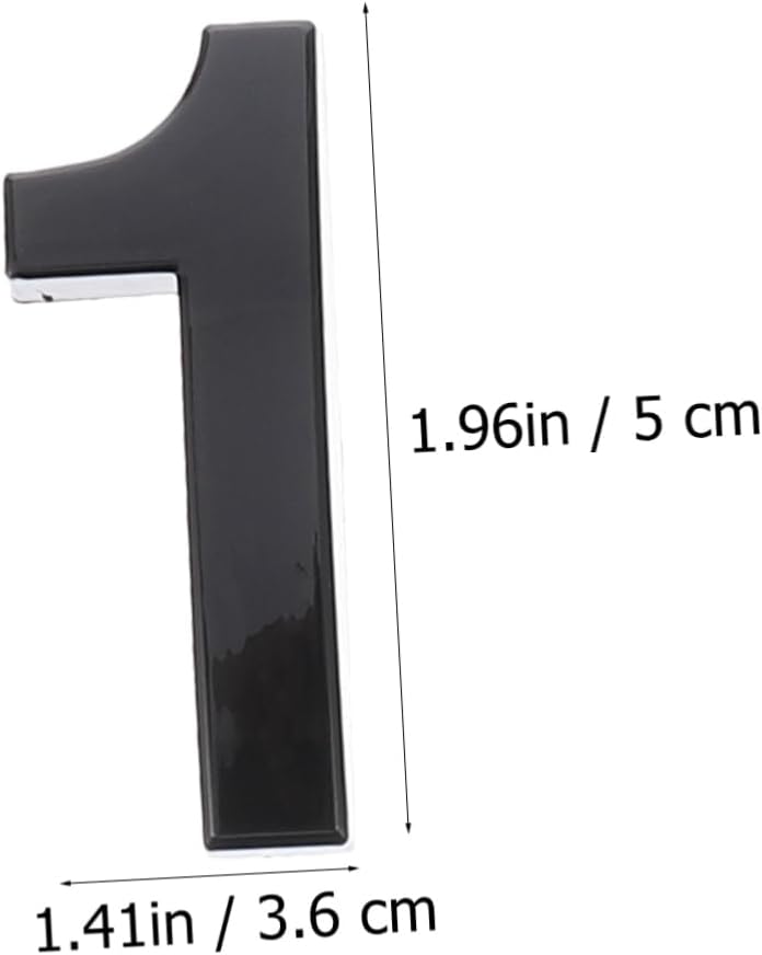 ARTIBETTER 10pcs Sticky Number Markers for Mailbox Door House Sign Adhesive Address Plaque Decorative Numbers - Image 2