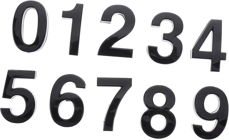 ARTIBETTER 10pcs Sticky Number Markers for Mailbox Door House Sign Adhesive Address Plaque Decorative Numbers - Image 1