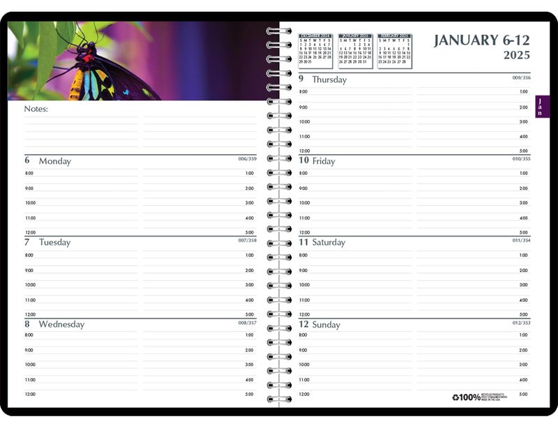 House of Doolittle 2025 Weekly and Monthly Planner Calendar, Earthscapes Gardens, 7 x 10 Inches, January - December (HOD294632-25) - Image 2