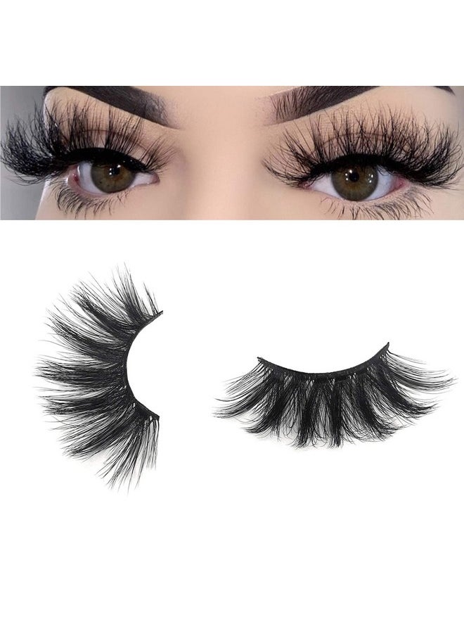 mikiwi - 25Mm Faux Mink Lashes, 25Mm Lashes, 6D Faux Mink Lashes, Faux Mink Eyelashes, Dramatic Lashes, 25Mm Faux Mink Eyelashes (6D4-01) - Image 1