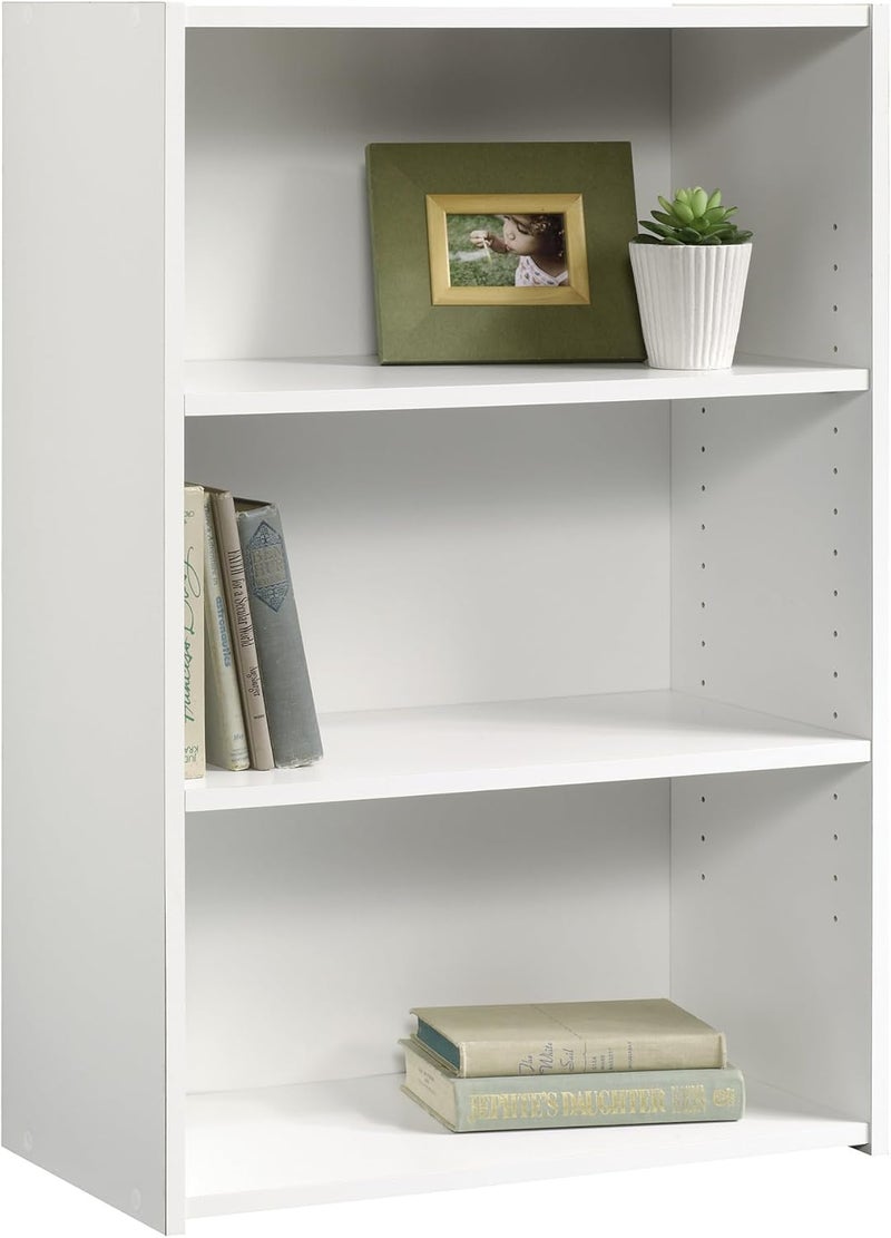 SAUDER Beginnings 3-Shelf Bookcase/ Book shelf, Soft White finish - Image 4