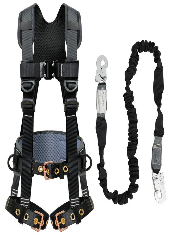 DIJJIG Construction Safety Harness, Motorcycle Seatbelt Style, Large Size, Black - Image 1