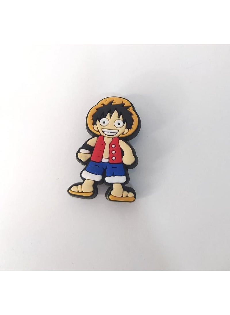 HD Marketim - Slippers Shoes Sandals Buckle Silicone One Piece Luffy Anime 1 Single Slipper Ornament - Image 1