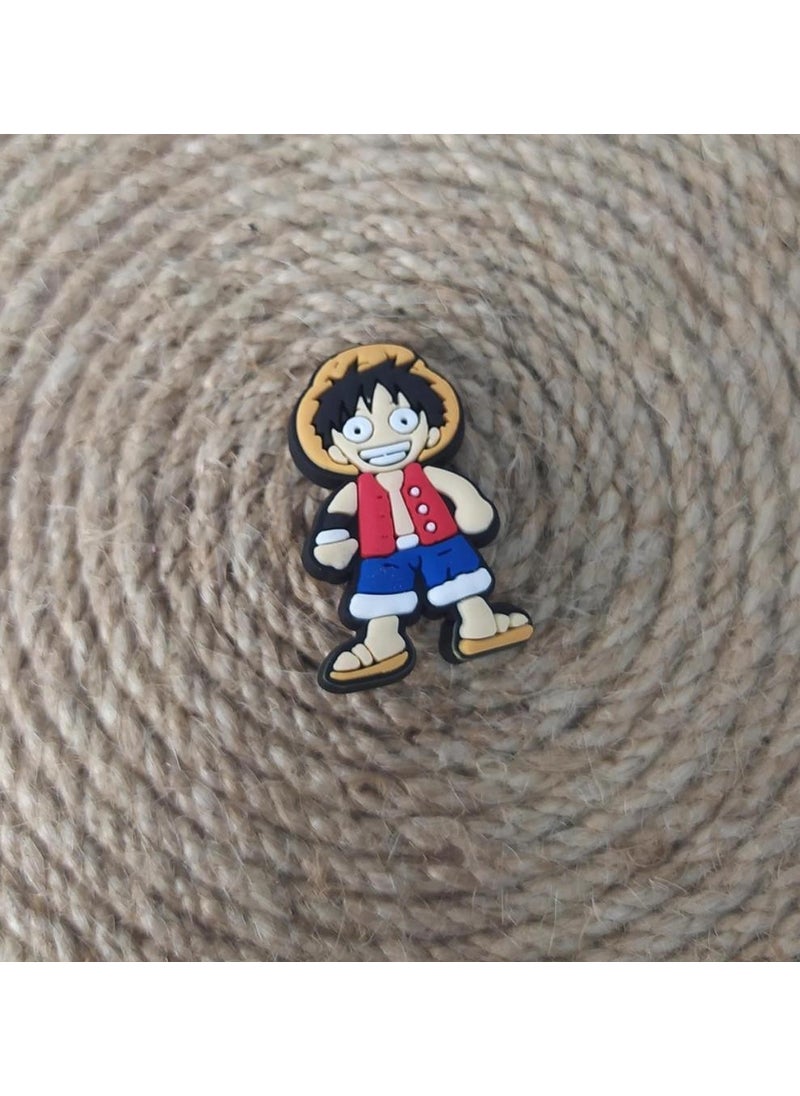 HD Marketim - Slippers Shoes Sandals Buckle Silicone One Piece Luffy Anime 1 Single Slipper Ornament - Image 1