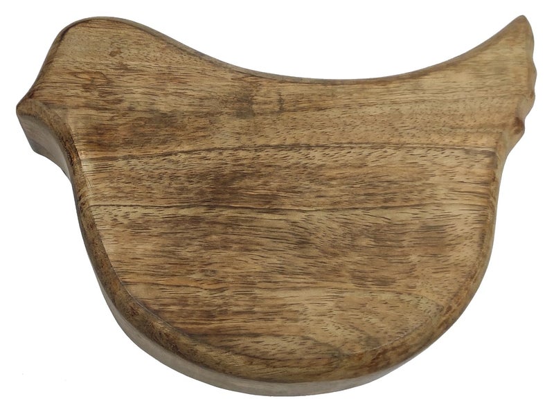 Purpledip Wooden Serving Tray/Platter 'Sparrow On My Table': Small Plate for Snacks, Cookies, Fruits Or Aftermints (11291) - Image 4