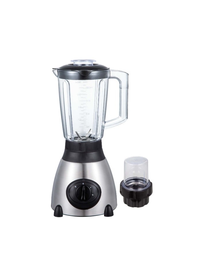 برايتون برايتون 400Watts 1.5 لتر 2 في 1 خلاط - فضي  - Image 1