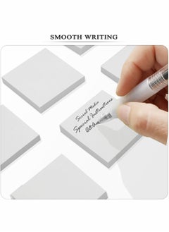KASTWAVE Sticky Notes 3x3 Inches, 600 Sheets White Color Self-Stick Pads, 6 Pads/Pack, 100 Sheets/Pad, Great Value Pack  - Image 3