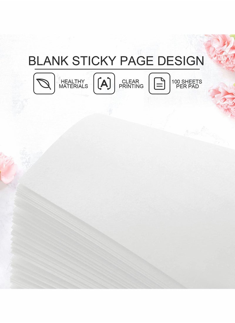 KASTWAVE Sticky Notes 3x3 Inches, 600 Sheets White Color Self-Stick Pads, 6 Pads/Pack, 100 Sheets/Pad, Great Value Pack  - Image 5