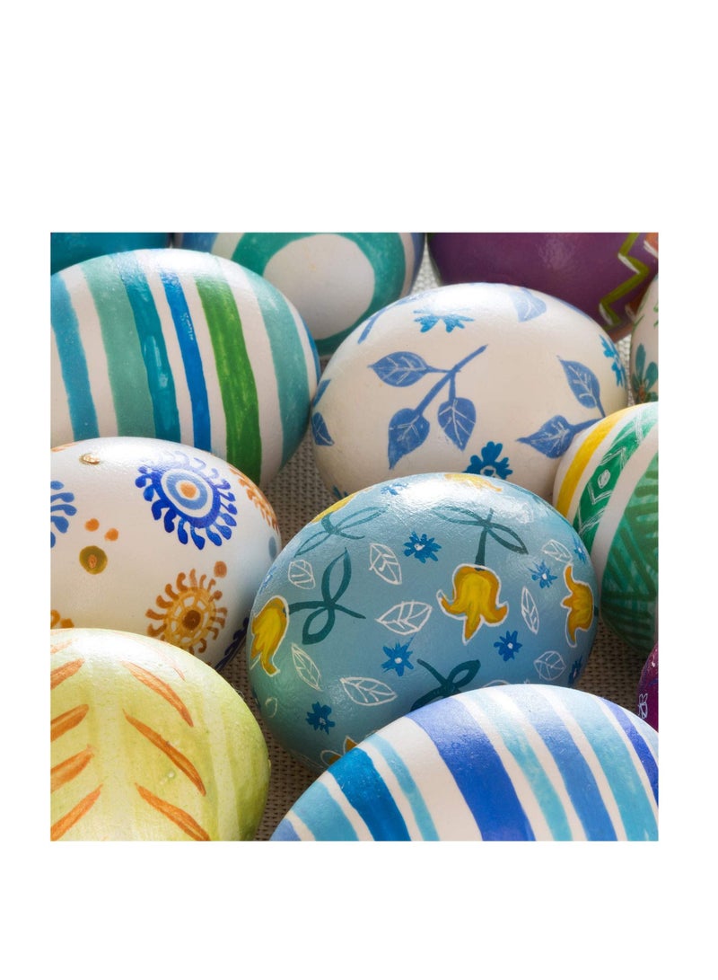 SYOSI Smooth and Ready to Decorate, 20 PACK Wooden Chicken Eggs, Unpainted Wood Fake Eggs for Party Decoration, Crafts, Children DIY Game, Display, Decorate, Stain, Paint - Image 3