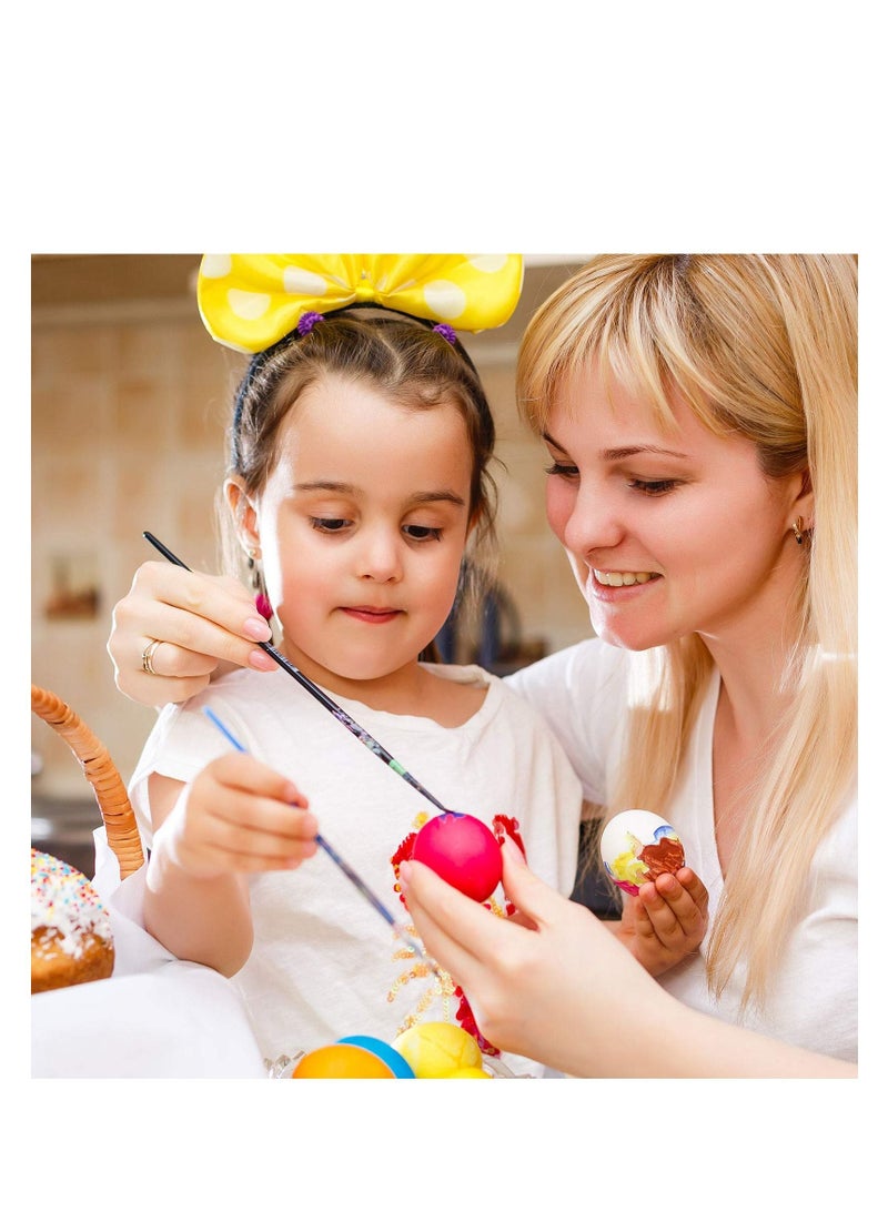 SYOSI Smooth and Ready to Decorate, 20 PACK Wooden Chicken Eggs, Unpainted Wood Fake Eggs for Party Decoration, Crafts, Children DIY Game, Display, Decorate, Stain, Paint - Image 2