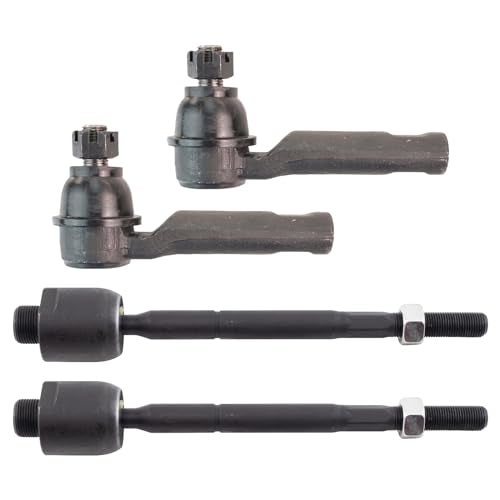 TRQ Front Inner and Outer Tie Rod Set Compatible with 2010-2022 Toyota 4Runner 2010-2014 FJ Cruiser - Image 1
