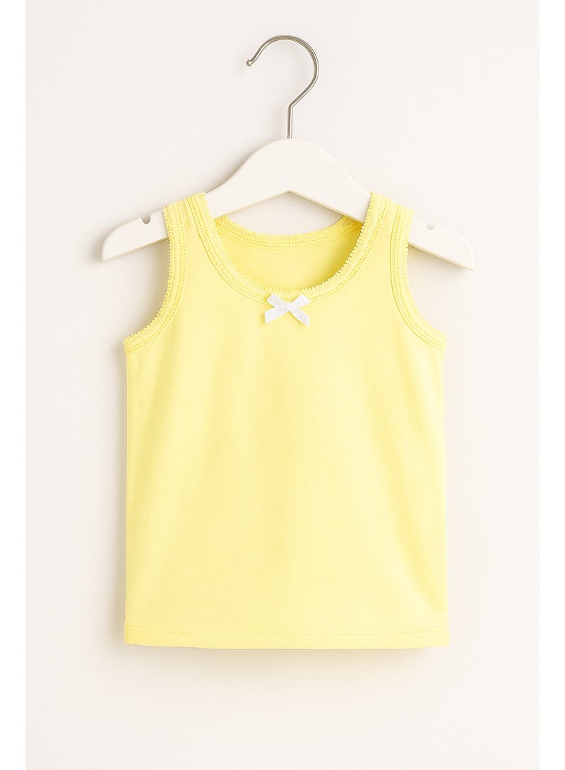 فكتور اند جين 3 قطع فانلات قطنية للبنات - أساسيات ناعمة بألوان الباستيل وردي، أصفر وأزرق - Image 5