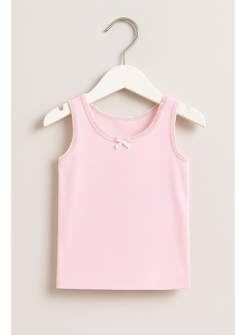 فكتور اند جين 3 قطع فانلات قطنية للبنات - أساسيات ناعمة بألوان الباستيل وردي، أصفر وأزرق - Image 2