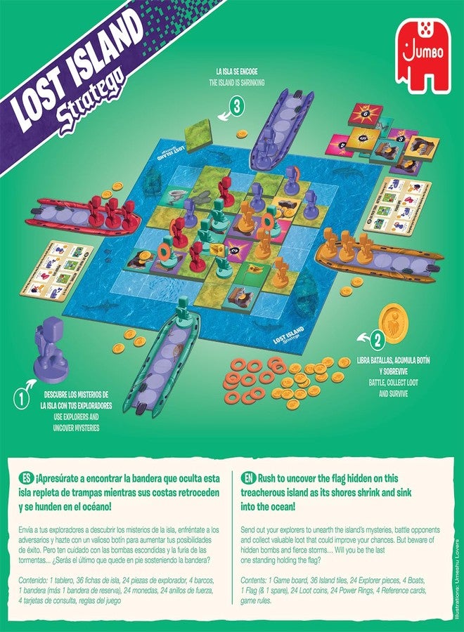 jumbo Stratego Lost Island, Fun Multiplayer Family Strategy Game, 2-4 Players, Aged 8 Years Plus - Image 5