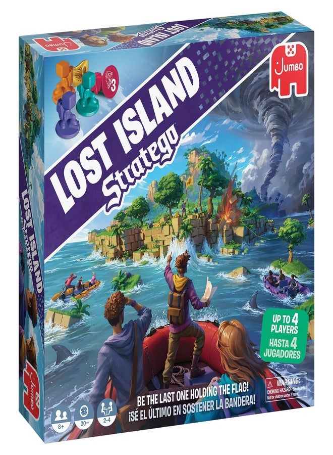 jumbo Stratego Lost Island, Fun Multiplayer Family Strategy Game, 2-4 Players, Aged 8 Years Plus - Image 1