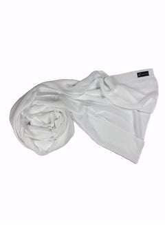 Perfectory PERFECTORY Women Lightweight Solid Chiffon Hijab Shawl Soft Premium Abaya Shawl Wrap Scarves, Long Bridal Hijab Scarf- Off White  - Image 3