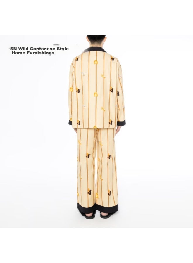 Tbh Magical Animal All-cotton Brushed Home Wear Set, Suitable For Outdoor Wear, Four Seasons Couple Pajamas, Xs - Image 3