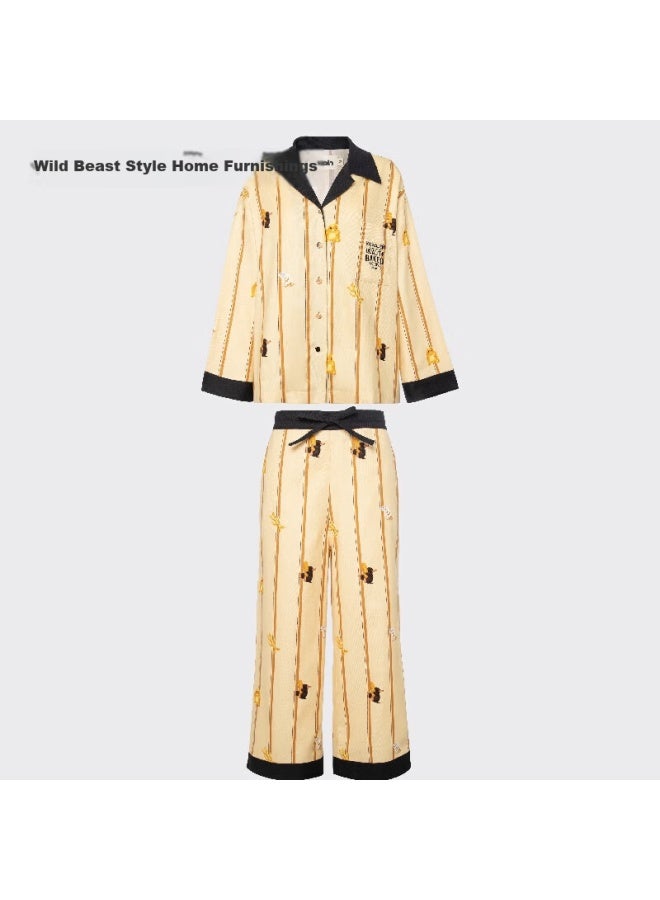 Tbh Magical Animal All-cotton Brushed Home Wear Set, Suitable For Outdoor Wear, Four Seasons Couple Pajamas, Xs - Image 4
