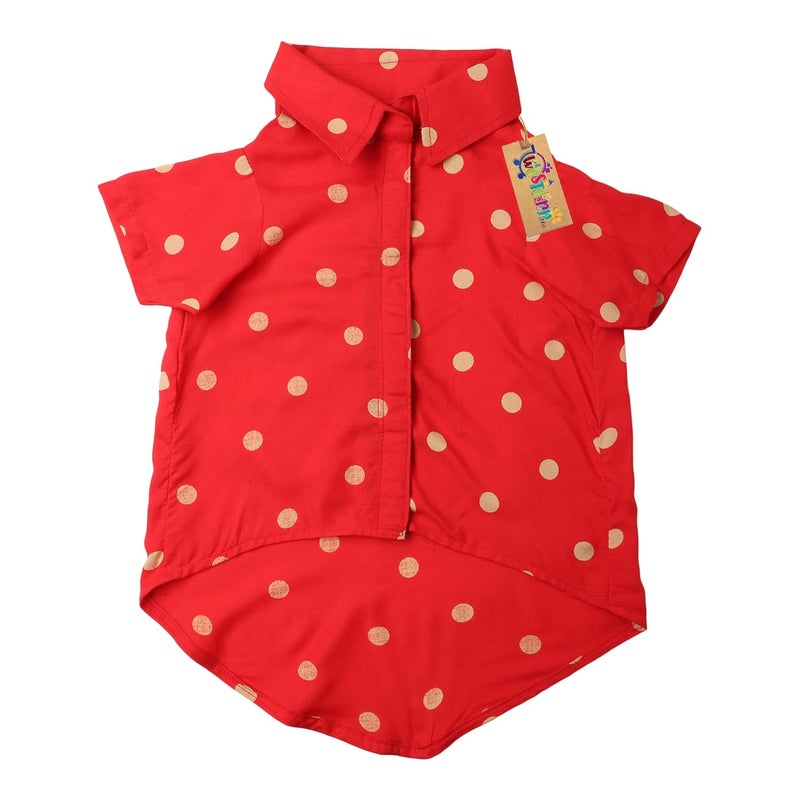 Western Era Funky Soft Cotton Red Dog T-Shirt - Comfortable Dog Clothing for Your Stylish Pup, Fun and Stylish Apparel, Reliable and Comfortable Dog Clothing, Dress Your Pup in Fashion. (Red 12 Inch) - Image 5