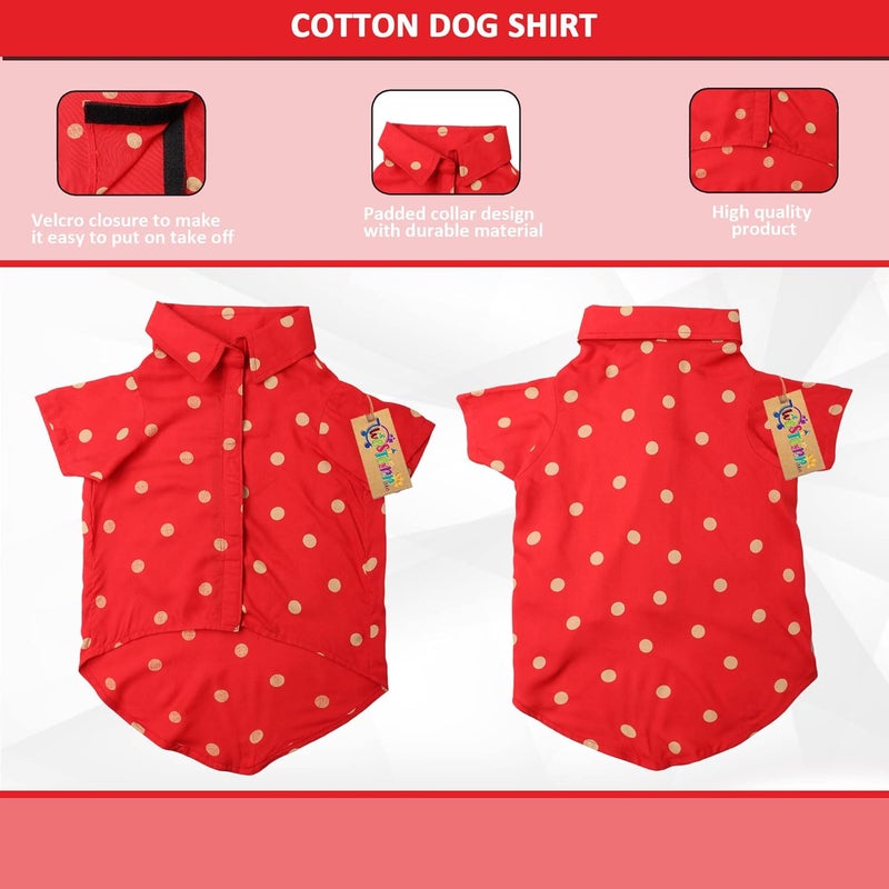 Western Era Funky Soft Cotton Red Dog T-Shirt - Comfortable Dog Clothing for Your Stylish Pup, Fun and Stylish Apparel, Reliable and Comfortable Dog Clothing, Dress Your Pup in Fashion. (Red 12 Inch) - Image 4