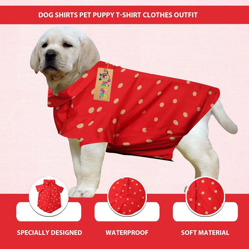 Western Era Funky Soft Cotton Red Dog T-Shirt - Comfortable Dog Clothing for Your Stylish Pup, Fun and Stylish Apparel, Reliable and Comfortable Dog Clothing, Dress Your Pup in Fashion. (Red 12 Inch) - Image 3