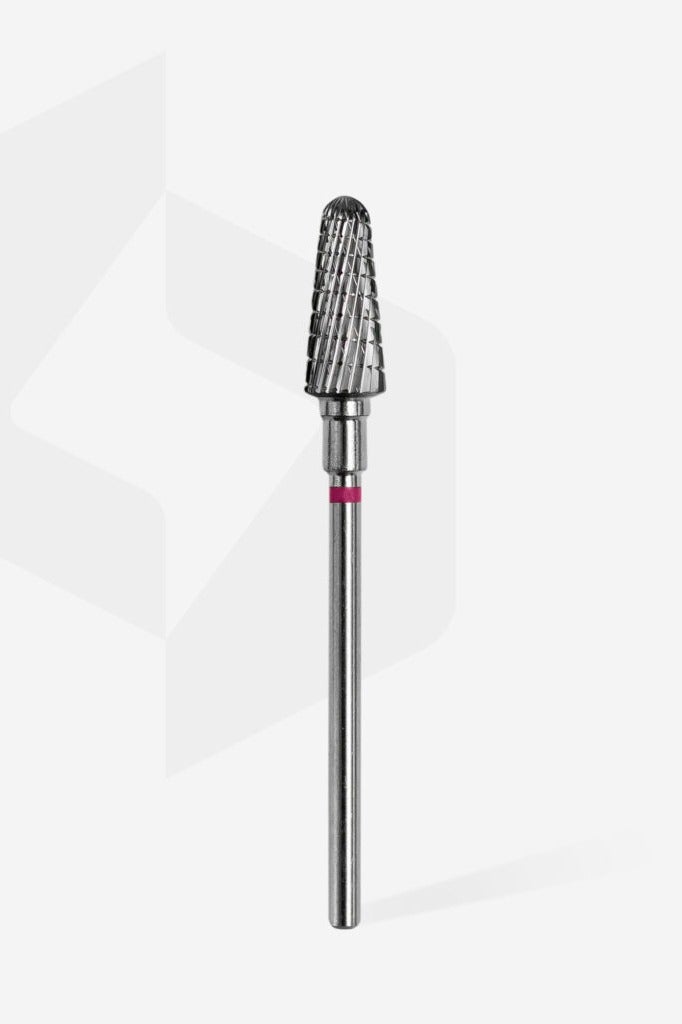 STALEKS PRO Carbide nail drill bit, “frustum” purple, head diameter 6 mm / working part 14 mm - Image 2