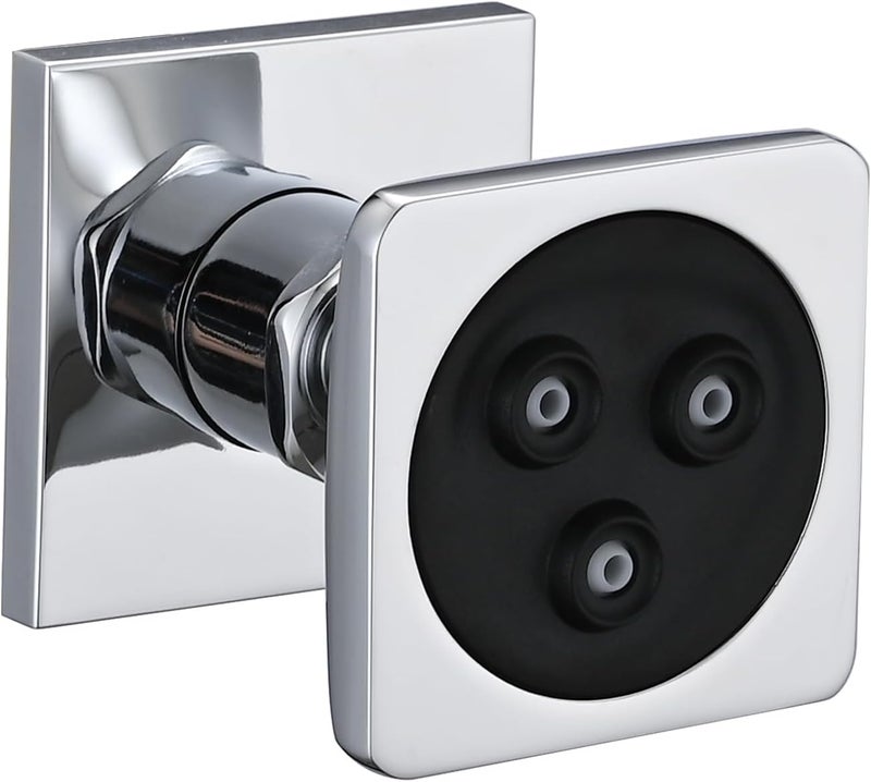LOCALAND Solid Brass Shower Body Spray Jet, High Pressure Body Jet for Shower, Square Shower Massage Spray Jet, Bathroom Upgrade Body Shower Jet, Wall Mount Spa Jet for Shower, 1 PC, Chrome - Image 1