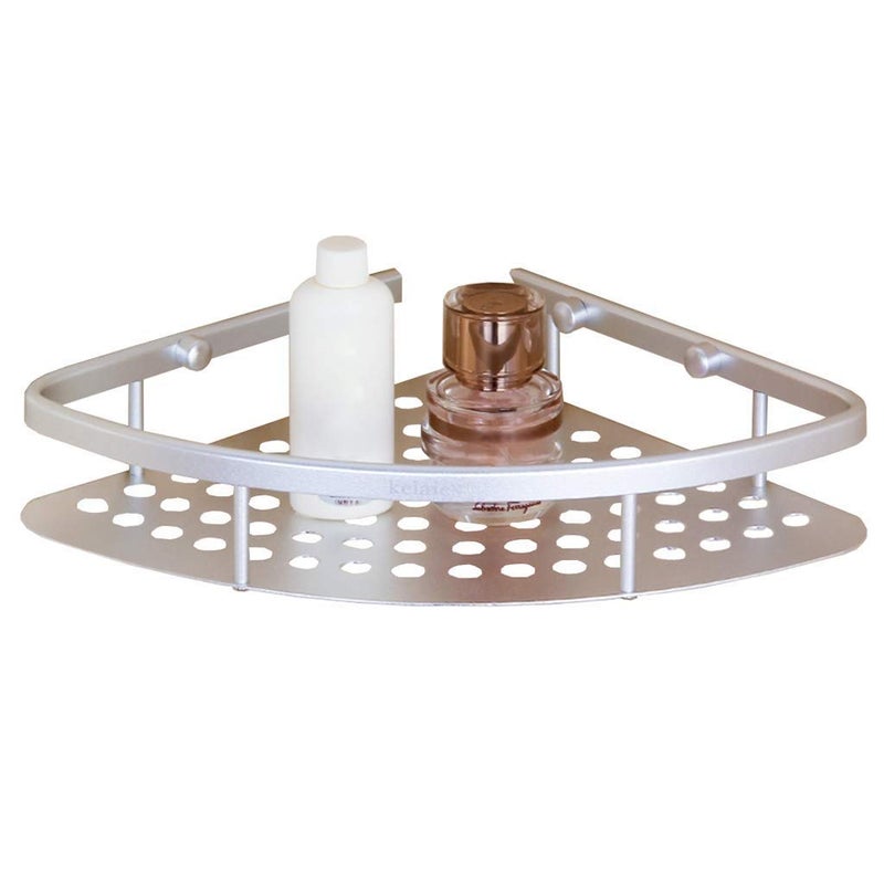 REPLEX Bathroom Corner Shelves Shower Stand Cosmetic Storage Basket Wall Mounted Storage Holder Aluminum Rack NailFree Glue Or Punching Installation - Image 5